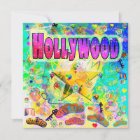 Tarjeta de Felicitación de la Época de Hollywood