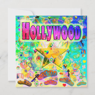 Tarjeta de Felicitación de la Época de Hollywood