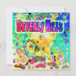 Tarjeta de felicitación de la Era de Beverly Hills