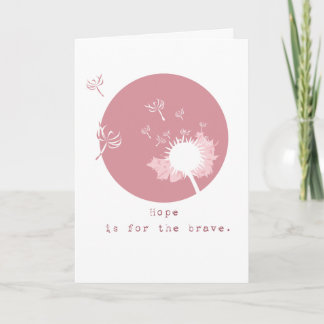 Tarjeta de felicitación de la esperanza