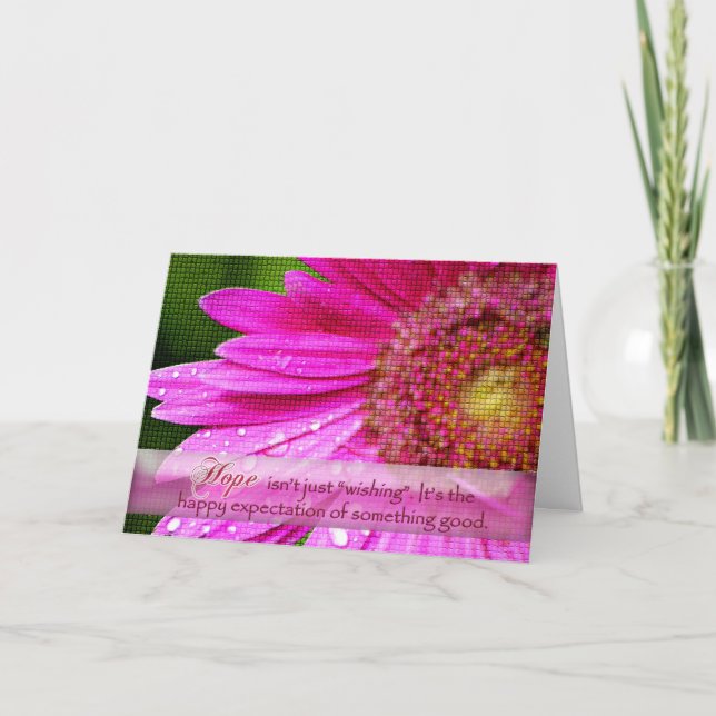 Tarjeta de felicitación de la esperanza (Anverso)