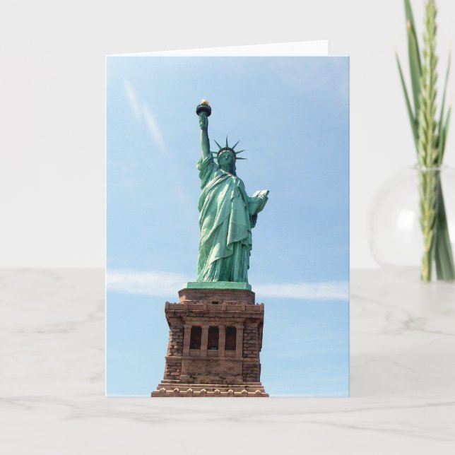 Tarjeta de felicitación de la Estatua de la Libert (Anverso)