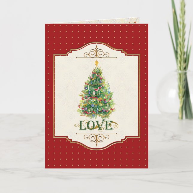Tarjeta de felicitación de la estrella del árbol d (Anverso)