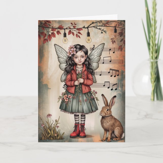 Tarjeta de felicitación de la feria de flores capr (Anverso)