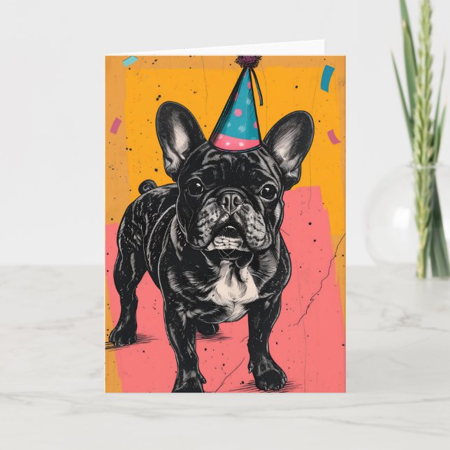 Tarjeta de felicitación de la fiesta de cumpleaños (Anverso)
