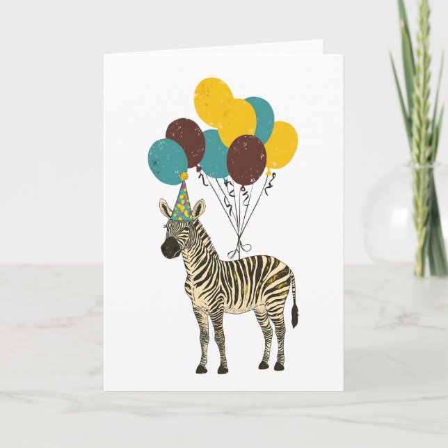 Tarjeta de felicitación de la fiesta de cumpleaños (Anverso)