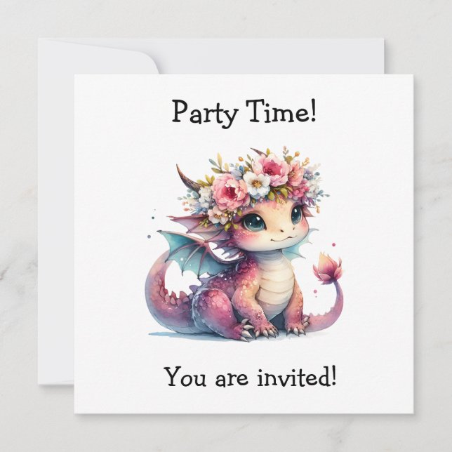 Tarjeta de felicitación de la fiesta de cumpleaños (Anverso)