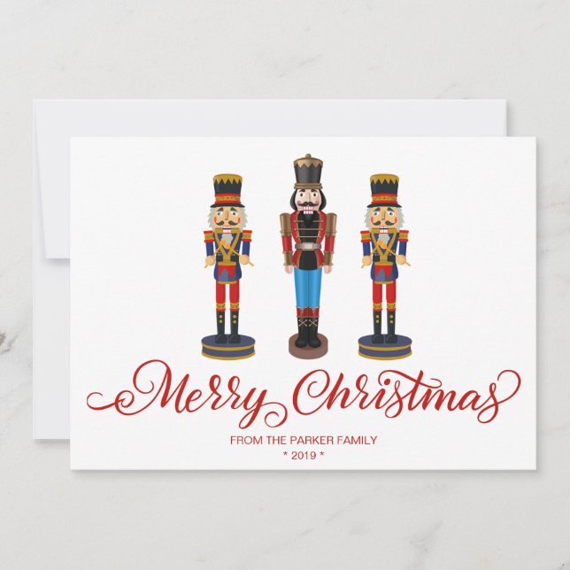 Tarjeta de felicitación de la fiesta de Navidad de (Anverso)