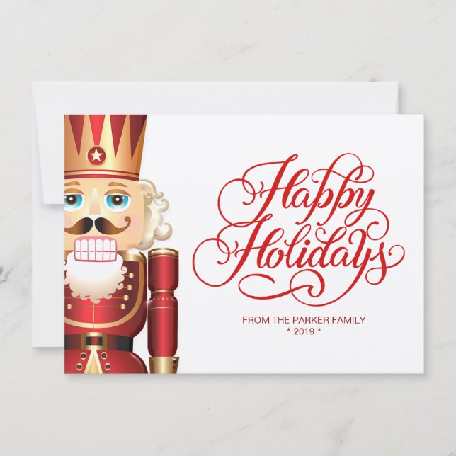 Tarjeta de felicitación de la fiesta de Navidad de (Anverso)