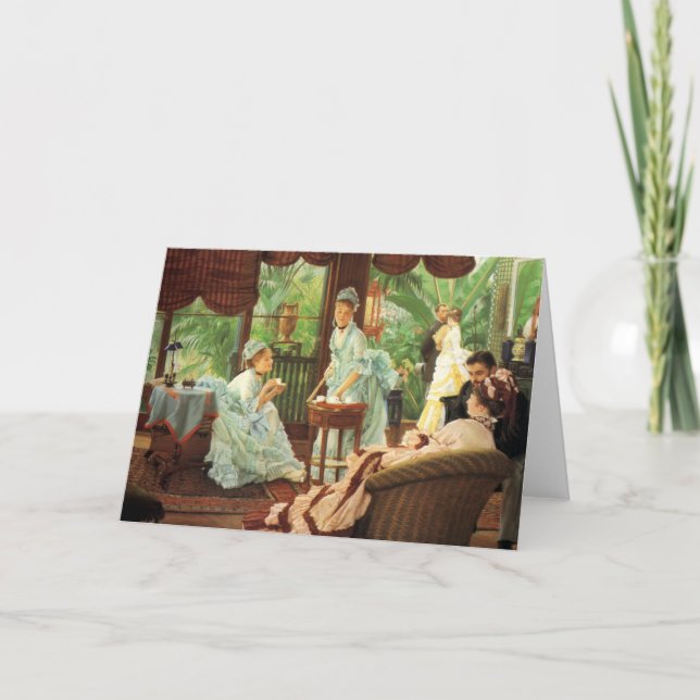 Tarjeta de felicitación de la fiesta del té del (Anverso)