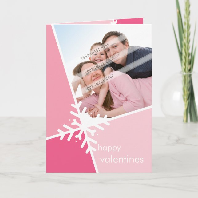 TARJETA DE FELICITACIÓN DE LA FOTO:: copo de nieve (Anverso)