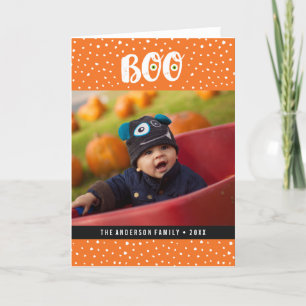 Tarjeta de felicitación de la foto de Halloween