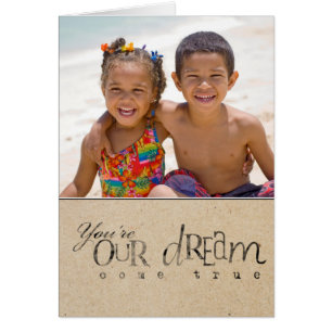 Tarjeta de felicitación de la foto de la