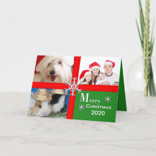 Tarjeta de felicitación de la foto del navidad -