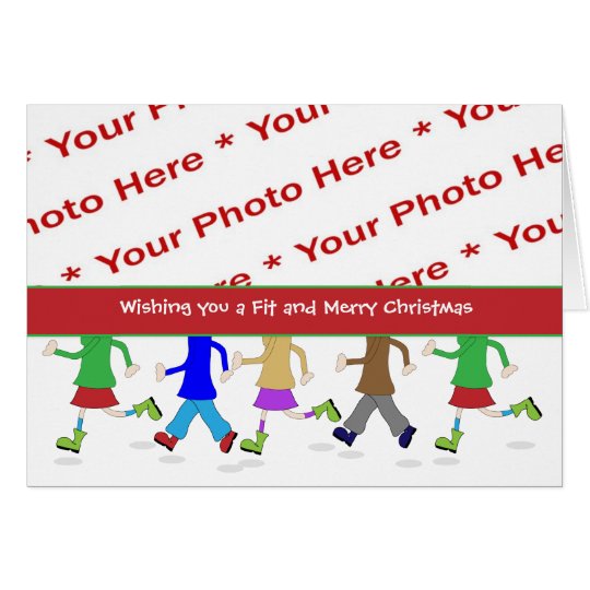 Tarjeta de felicitación de la foto del navidad de