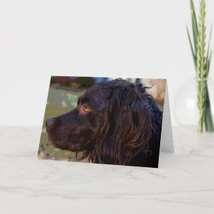 Tarjeta de felicitación de la foto del perro de