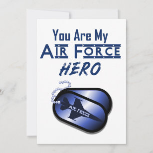 Tarjeta de felicitación de la Fuerza Aérea