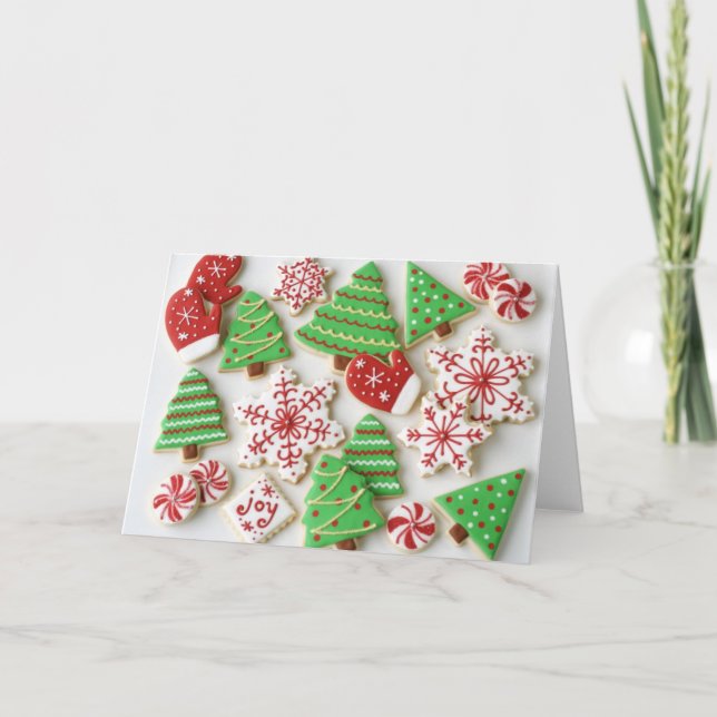 Tarjeta de felicitación de la galleta de las (Anverso)