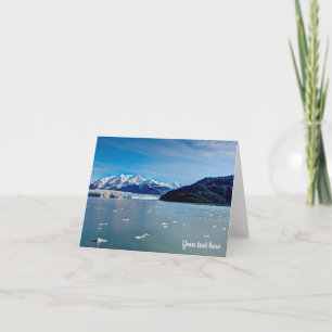 Tarjeta de felicitación de la glaciar Hubbard, Ala