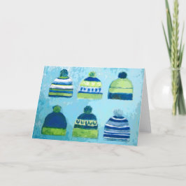 Tarjeta de felicitación de la gorra de los marchas