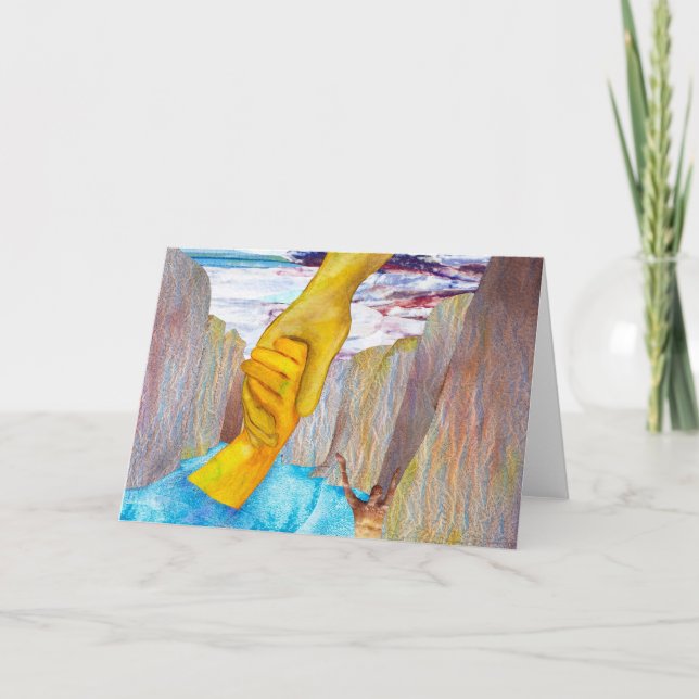 Tarjeta de felicitación de la gracia salvadora (Anverso)