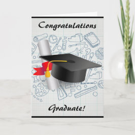 Tarjeta de felicitación de la graduación