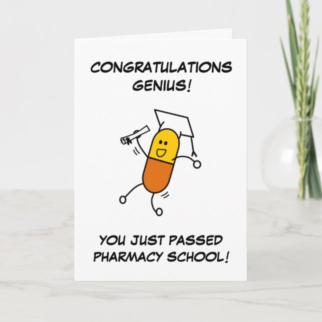 Tarjeta de felicitación de la graduación de la (Anverso)