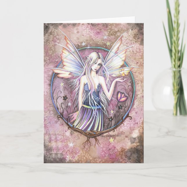 Tarjeta de felicitación de la hada del País de las (Anverso)