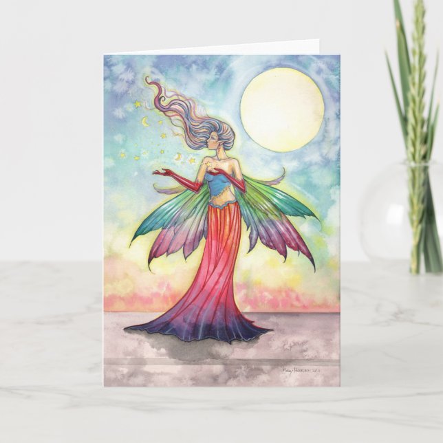 Tarjeta de felicitación de la hada recolectora de  (Anverso)