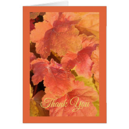 Tarjeta de felicitación de la hoja de la caída