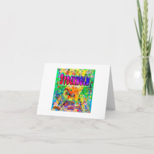 Tarjeta de felicitación de la hora de la época de 