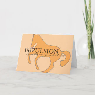 TARJETA de FELICITACIÓN de la IMPULSIÓN 5x7