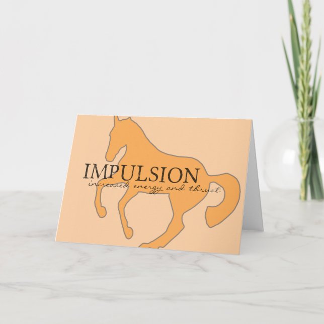 TARJETA de FELICITACIÓN de la IMPULSIÓN 5x7 (Anverso)