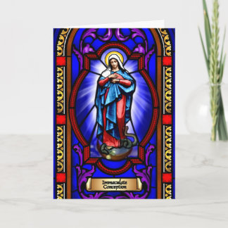 Tarjeta de felicitación de la Inmaculada