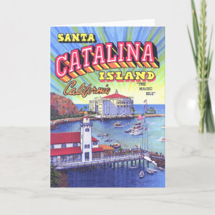 Tarjeta de felicitación de la isla de Catalina