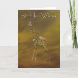 TARJETA DE FELICITACIÓN DE LA JIRAFA