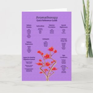 Tarjeta de felicitación de la lavanda de la carta