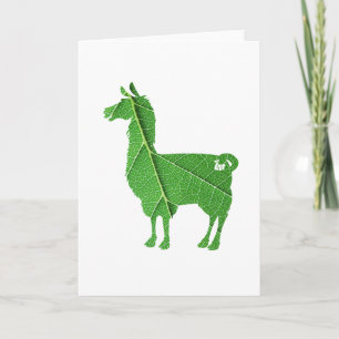 Tarjeta de felicitación de la llama de la hoja