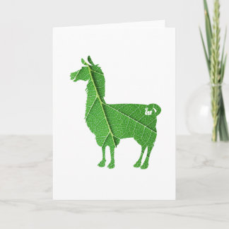 Tarjeta de felicitación de la llama de la hoja