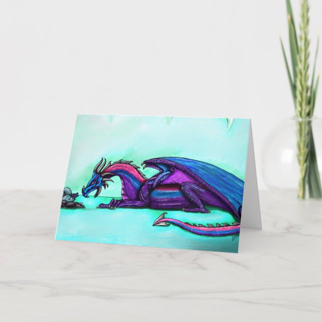 Tarjeta de felicitación de la madre del dragón (Anverso)
