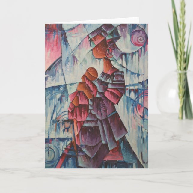 Tarjeta de felicitación de la madre y del niño (Anverso)