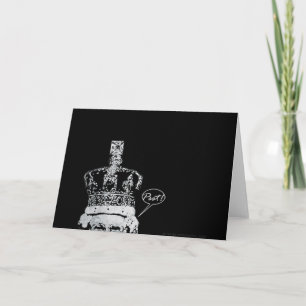 Tarjeta de felicitación de la majestad de la
