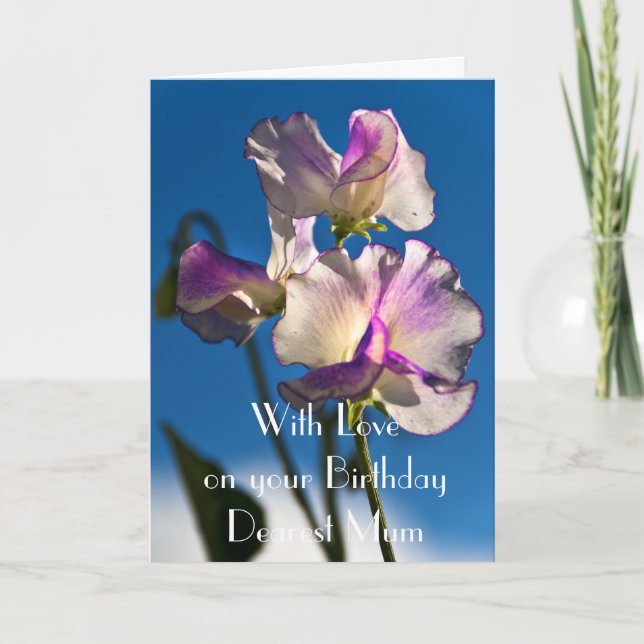 TARJETA DE FELICITACIÓN DE LA MAMÁ DEL GUISANTE DE (Anverso)