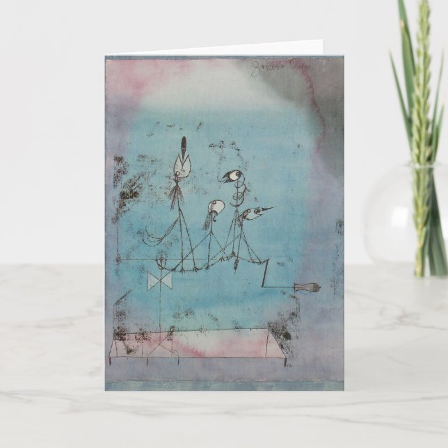 Tarjeta de felicitación de la máquina tuitera Paul (Anverso)