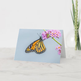 Tarjeta de felicitación de la mariposa de monarca