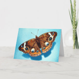 Tarjeta de felicitación de la mariposa del castaño