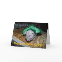 Tarjeta de felicitación de la mascota Rat Ruby St.