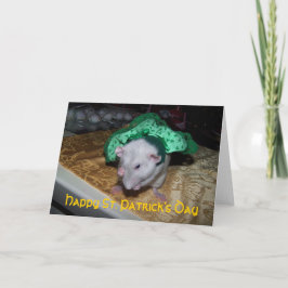 Tarjeta de felicitación de la mascota Rat Ruby St.