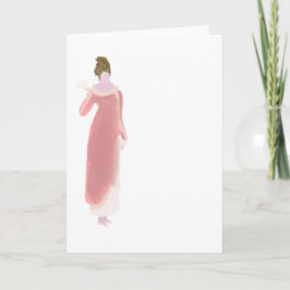 Tarjeta de felicitación de la moda de la regencia