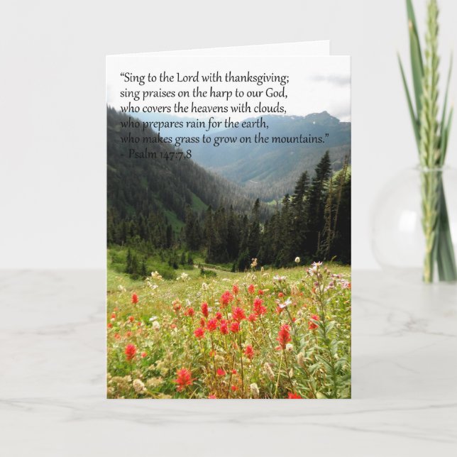 Tarjeta de felicitación de la montaña (Anverso)